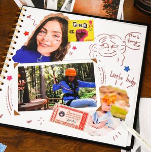Album <span class=keywords><strong>photo</strong></span> de scrapbooking avec couverture en lin, 40 pages, pour voyages, mariage, <span class=keywords><strong>livre</strong></span> d'or, Noël, baby shower, compatible avec les photos 4x6 et instantanées - Product Image 3