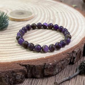 Bracelet en pierre naturelle avec perles de verre colorées pour l'ancrage et la mise en équilibre, contrôle qualité strict et innovant, réduction sur les achats en gros - Product Image 4