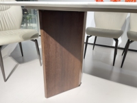 Table de salle à manger rectangulaire en marbre moderne de luxe Design élégant en métal pour le bureau à domicile ou l'hôtel pour les meubles de salle à manger
