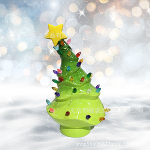 Christmas <b>Tree</b> Resin Desktop Ornament Led <b>Lighting</b> Night Light Christmas Decoration - Product Image 2