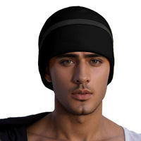 Gorro de Ciclismo de Invierno con Forro Polar y Banda Reflectante, Gorro Deportivo Cálido Tipo Pirata