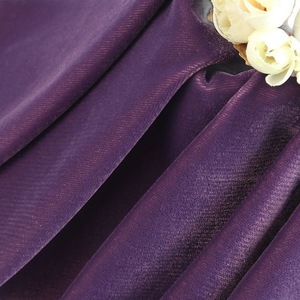 Customized 100% polyester dark <strong>purple</strong> solid woven <strong>velvet</strong> fabric Korean micro <strong>velvet</strong> 5000 dyed Abaya textile fabric dress - Product Image 2
