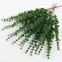 Daun Eucalyptus Buatan Realistis Plastik 30cm-100cm Dekorasi Pernikahan Rumah Rangkaian Bunga Dalam & Luar Ruangan