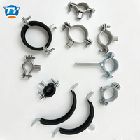 Collier de serrage pour tuyau en caoutchouc galvanisé UTT61 pour usage intérieur, fixation robuste pour tuyauterie industrielle destinée aux conduites d'eau