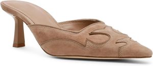 Scarpe da Ufficio con Tacco Sottile e Punta Affusolata per Donna, Logo Personalizzato, Slip-On Traspiranti con Stampe Animalier, Ciabatte Estive - Product Image 3