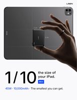 Batterie externe LISEN de poche 10000 mAh avec charge rapide PD 45W, station d'alimentation pour iPhone Duo 18 17 Pro Max