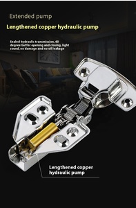 مفصلة باب خزانة على شكل زاوية من الفولاذ المقاوم للصدأ لغرفة المعيشة التقليدية، بزاوية 30/45 درجة، هيدروليكية ذاتية التفريغ بدون تخميد - Product Image 4