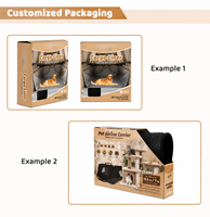 Jouet grattoir pour chat en carton ondulé plat
