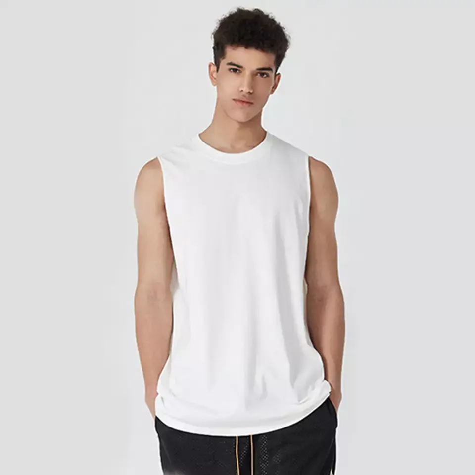 Fashion comfortable tank top Athletic Men's Cotton Performance Sleeveless Muscle T-Shirt