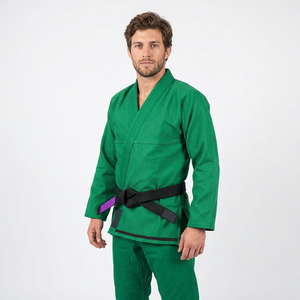 ชุดยูโด/บราซิลเลียนยิวยิตสู ยี่ห้อ Freandy Sports คุณภาพพรีเมียม ผ้าฝ้าย 100% ป้องกันการหดตัว ทนทาน พร้อมเข็มขัดสีดำปลายสีม่วง - Product Image 2