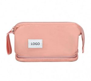 Sac de maquillage professionnel imperméable avec logo personnalisé, sac de voyage, trousse de toilette - Product Image 1