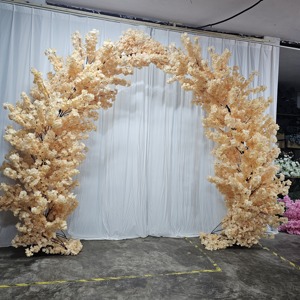 Splendidi fiori di seta bianca Sakura piante alberi artificiali personalizzabili pera pesco fiore di ciliegio albero - Product Image 2