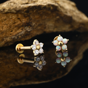 Lip Stud Internally Threadless Labret Piercing Variety Of Styles Tragus Ear Piercing Jewelry - Product Image 2