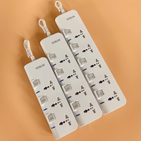 Multiprise VEBAN à 3 prises universelles 110-250V avec cordon d'extension de 2 m et port USB