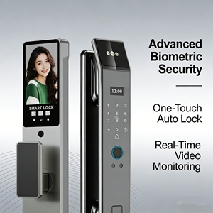 Serrure de porte intelligente avec interphone vidéo Elock ES462D, entrée sans clé par empreinte digitale et accès à distance par application pour la sécurité de la maison/de l'appartement - Product Image 2