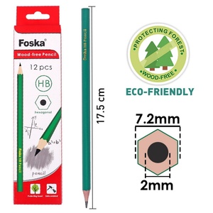 Matite Scolastiche Infrangibili HB Senza Legno con Design Ergonomico Esterno Verde per Forniture d'Ufficio Sostenibili - Product Image 2