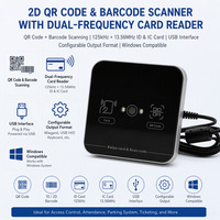 Contrôle d'accès Lecteur de codes QR Interface USB Lecteur de codes à barres QR 1D 2D Tourniquet Lecteur de codes QR sans contact