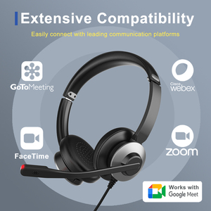 Cuffie per Call Center per <span class=keywords><strong>Computer</strong></span> con cavo MHP-782 con microfono a cancellazione di rumore per uso ufficio <span class=keywords><strong>e</strong></span> <span class=keywords><strong>telefonia</strong></span> - Product Image 5