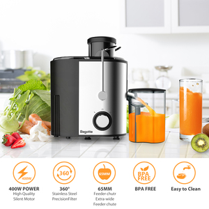Extracteur de jus centrifuge automatique en acier inoxydable pour cuisine, usage commercial et domestique, 400W, 23000 tr/min, silencieux - Product Image 3
