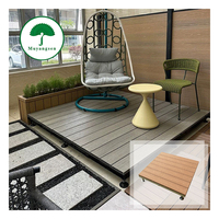 Système de terrasse modulaire en composite WPC durable, réglable en hauteur, sans installation, pratique, pour balcon et terrasse