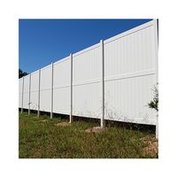 Clôture en PVC pour la protection de la vie privée, panneau solide, résistante aux intempéries, clôture en PVC pour usage résidentiel