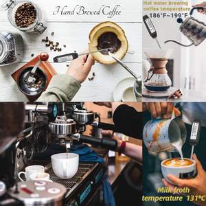 Цифровой кухонный термометр-щуп |   Термометр для мяса с мгновенным считыванием показаний |   Датчик температуры для гриля из нержавеющей стали с ЖК-дисплеем, автоматический - Product Image 5