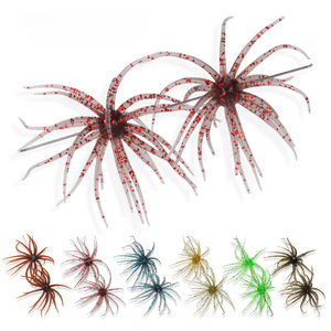 2 leurres de pêche souples de 10 cm avec boîte, imitation oursin de mer, 4g 9g, pour <span class=keywords><strong>brochet</strong></span>, ormeau, bar, tilapia, mandarin, appât d'<span class=keywords><strong>hiver</strong></span> - Product Image 1