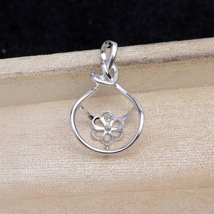 Accessoire DIY en argent 925, finition brillante, perle pour bijoux, support vide, pendentif gourde porte-bonheur, 11-12, capuchons de perles pour bijoux en argent 5901 - Product Image 4