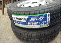 هيدا العلامة التجارية مع 3C نقطة أخرى شهادة 145/70R12 69Q نمط HD667 الاقتصادي PCR الإطارات الشعاعية لايحتاج إطارات السيارات