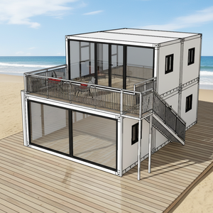 <span class=keywords><strong>Maison</strong></span> conteneur personnalisable de 20 pieds pour villa de jardin, <span class=keywords><strong>maison</strong></span> conteneur à double couche avec panneau sandwich - Product Image 1