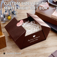 Boîte cadeau rigide sur mesure, luxe, finition mate, double porte, plate, recyclable, pour cosmétiques, avec insert en éponge, pour perruques, aseptique