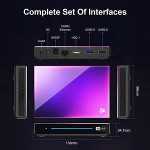 H96 MAX IPTV STB 8K Streaming Smarter OTT Internet Set-top Box Meilleure boîte TV Android 12 Pro Google Europe France USA Livraison gratuite - Product Image 5