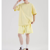 Ensemble de marque de mode écologique pour hommes T-shirt à manches courtes en coton épais