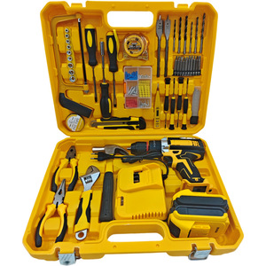 Taladro percutor inalámbrico de 50 Nm de torque, 750 W, motor con escobillas, con cargador de batería y juego de brocas para uso doméstico - Product Image 2
