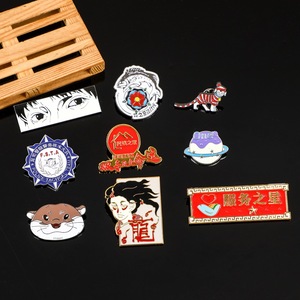 Ruijin Custom <b>Metal</b> Badges Aluminum Lapel <b>Pins</b> Butterfly Clasp Business Gift Badges And Medals - Product Image 1