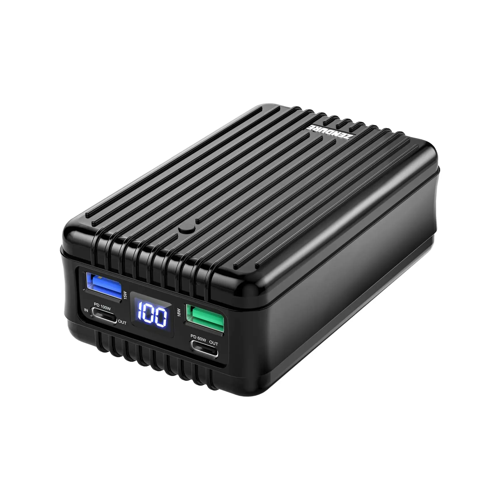 Zendure Supertank พาวเวอร์แบงค์ 100W แล็ปท็อปแบบพกพาเครื่องชาร์จ 26800mAh พร้อม Dual USB-C PD และ 2 USB-A แบตเตอรี่