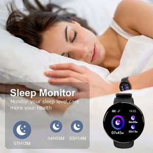 Nuevas llegadas: la mejor correa de reloj inteligente barata con muestra gratuita, reloj inteligente D18 resistente al agua, pulsera Android - Product Image 3