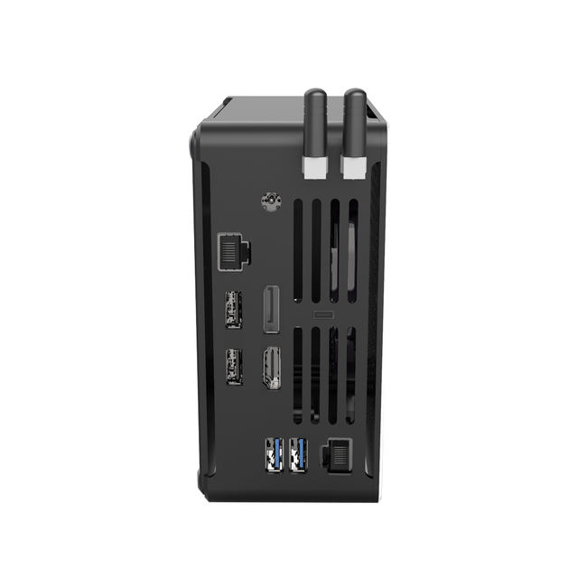 Eglobal 10th Gen Intel Core I9-10980HK Desktop Computer 8Core 6GB D4 Dual LAN 1DP 1HD Mini PC Win10 Fan Gaming Mini PC with Lock