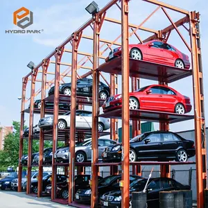 Hydraulic Car storage lift logistic triple car stacker Four Post Parking Lift