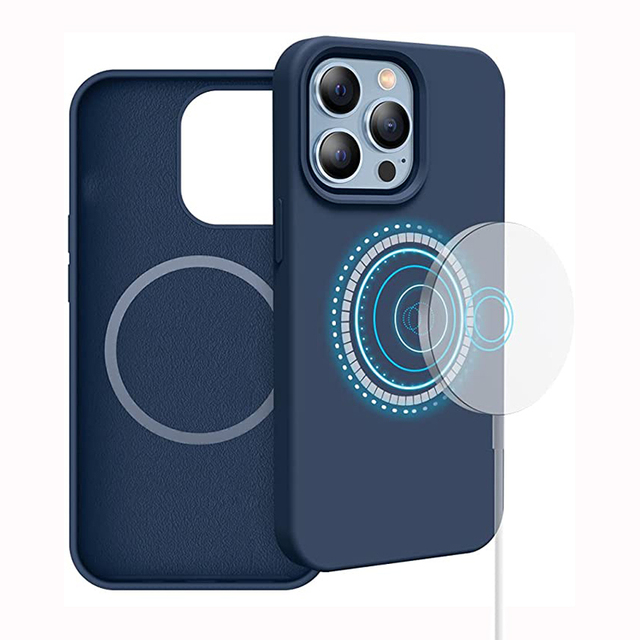 16 Pro Max Magnetic Liquid Silicone Mobile Phone Cases PC Microfibre High Quality Genuine Shockproof Baby Skin Feel Magnetic