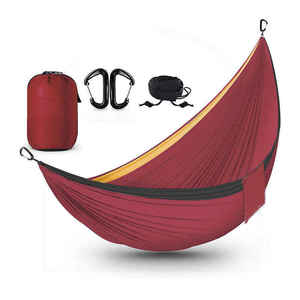 <span class=keywords><strong>Hamac</strong></span> pliable robuste en nylon pour deux <span class=keywords><strong>personnes</strong></span>, idéal pour la randonnée et le camping - Product Image 4