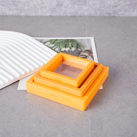 Boîte de rangement transparente anti-poussière à clipser avec film PE PP et cadre suspendu, boîte cadeau