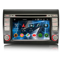 Navigation DVD intégrée 7 pouces Android 16 pour Fiat Bravo 2007-2014 Double Din CarPlay sans fil Android Auto 8 Go 128 Go DSP EUStock