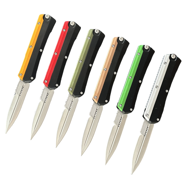 Factory Direct 5CR13 Steel Outdoor Camping Folding Hunting Pocket Knife with Zinc Alloy Handle OEM Customizable