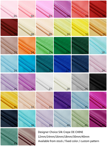 Tissus Crêpe de Soie Populaires – 100 % Soie Crêpe de Chine Naturelle Imprimé Fleuri Pur Crêpe de Soie Blanc - Product Image 3