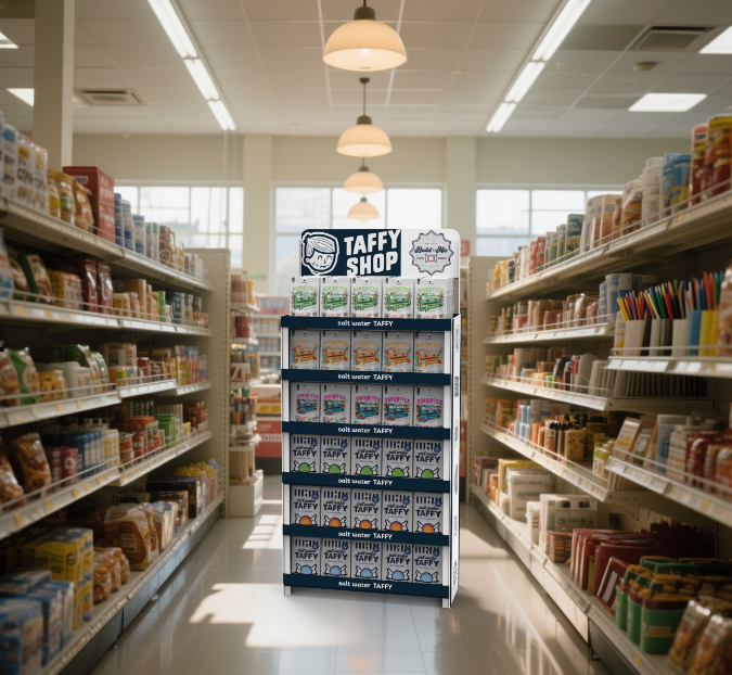 Apache Customized PVC Display Stand Candy Snack Display Racks Shelf for Retail Shops & Supermarket — view 5