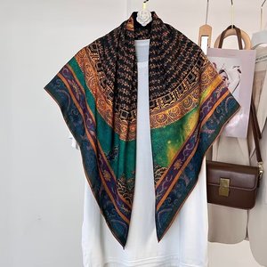 Xiangyun 110*110 Adult Square Scarf Double-Sided Printed for Spring Very Stylish