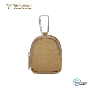 Porte-clés en tissu Oxford avec boucle d'alpinisme, mini sac suspendu, sac de rangement pour écouteurs de voyage en plein air, accessoires - Product Image 4