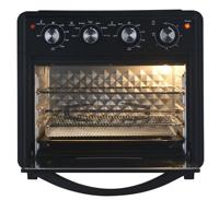 Four à friture électrique 25L 1500W 220V 360 °   Circulation d'air chaud, minuterie 60 min, 230 ℃   Four à convection de comptoir avec contrôle de température
