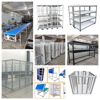 Rak Akuarium Aluminium Industri 6063 Ultra Kuat, Rak Tangki Ikan Tugas Berat, Tahan Korosi, Dapat Disesuaikan untuk Printer CNC/3D